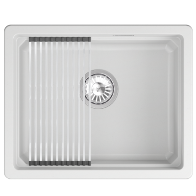 Кухонная мойка GRANULA KS-5501U, АРКТИК (БЕЛЫЙ)