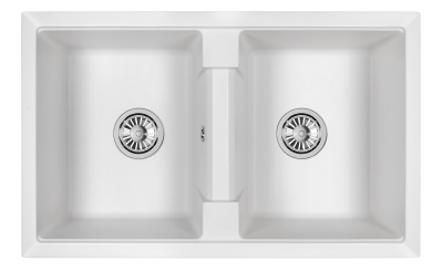 Кухонная мойка GRANULA GR-8101, АРКТИК (БЕЛЫЙ)