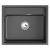 Кухонная мойка GRANULA KS-6003, ШВАРЦ (чёрный металлик)