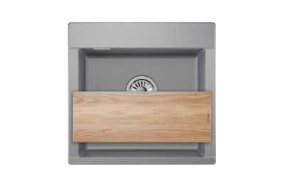 Кухонная мойка GRANULA ES-5201, АЛЮМИНИУМ