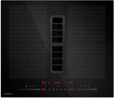 Индукционная варочная панель с вытяжкой MAUNFELD MIHC604SF2BK