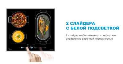 Встраиваемая индукционная варочная панель Midea MIH67781F