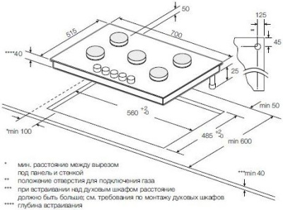 Варочная поверхность газовая Graude GS 70.1 S