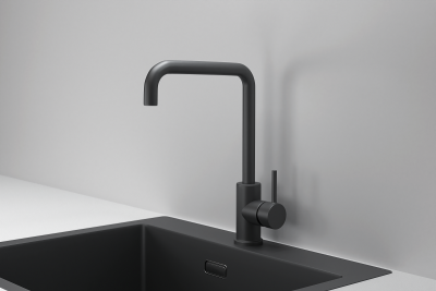 Кухонный смеситель GRANULA  KS-7110, ЧЕРНЫЙ МАТОВЫЙ