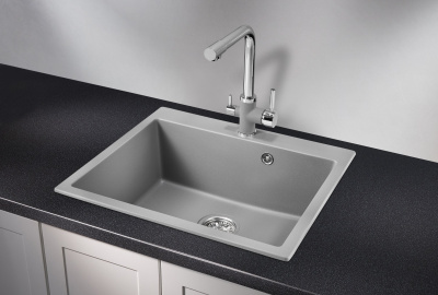 Кухонная мойка GRANULA GR-6001, АЛЮМИНИУМ