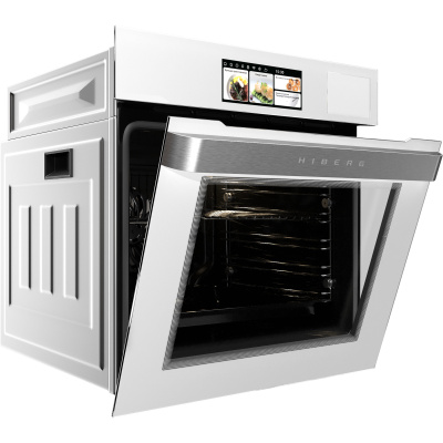 Электрический духовой шкаф с функцией пароварки Hiberg S-VM 6615 W I-SMART