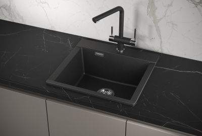Кухонная мойка GRANULA ES-5201, ЧЁРНЫЙ