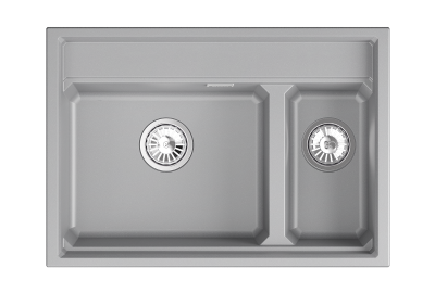 Кухонная мойка GRANULA KS-7302, АЛЮМИНИУМ