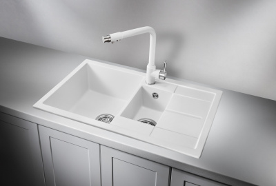 Кухонная мойка GRANULA GR-7802, АРКТИК (БЕЛЫЙ)