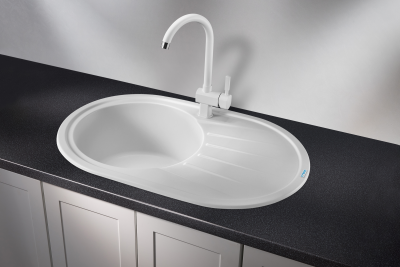 Кухонная мойка GRANULA ST-7601, БЕЛЫЙ