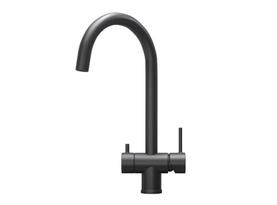 Кухонный смеситель GRANULA  KS-7104, ЧЕРНЫЙ МАТОВЫЙ