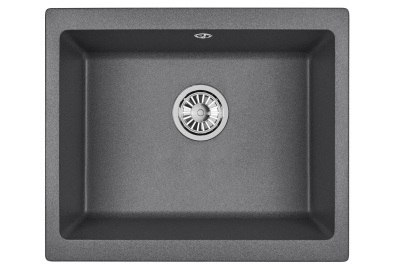 Кухонная мойка GRANULA GR-5551, ГРАФИТ (ЧЁРНО-СЕРЫЙ)