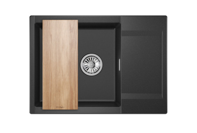 Кухонная мойка GRANULA ES-7003, ЧЁРНЫЙ