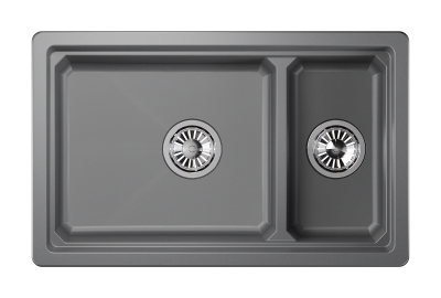 Кухонная мойка GRANULA KS-7304U, АЛЮМИНИУМ