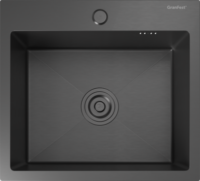 GRANFEST METAL Мойка нерж.сталь AISI 304 PVD графит 1 чаша 485*440*215 мм арт.GF-