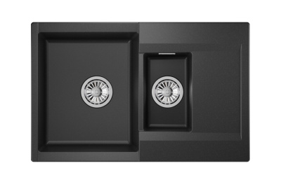 Кухонная мойка GRANULA ES-7808, ЧЁРНЫЙ