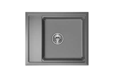 Кухонная мойка GRANULA KS-6004, АЛЮМИНИУМ