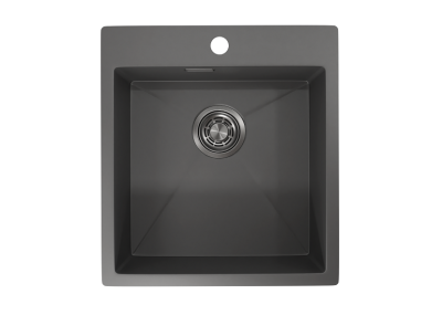 Кухонная мойка GRANULA GR-4600, ГРАФИТ МАТОВЫЙ