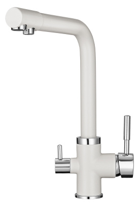 Кухонный смеситель GRANULA GR-2015, АРКТИК (БЕЛЫЙ)