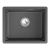 Кухонная мойка GRANULA KS-5501U, ШВАРЦ (чёрный металлик)