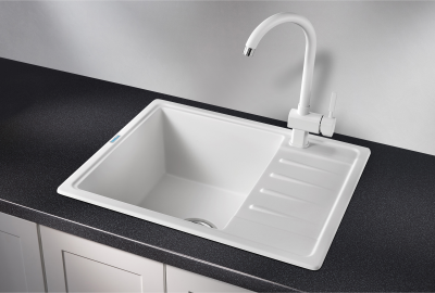 Кухонная мойка GRANULA ST-5803, БЕЛЫЙ