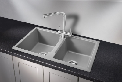 Кухонная мойка GRANULA GR-8101, АЛЮМИНИУМ