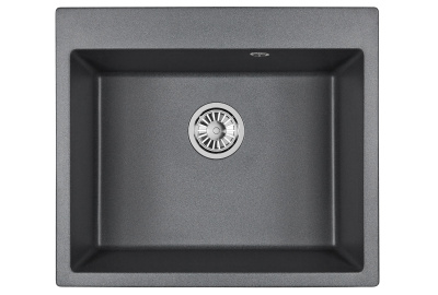 Кухонная мойка GRANULA  GR-6001, ГРАФИТ (ЧЁРНО-СЕРЫЙ)