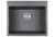 Кухонная мойка GRANULA  GR-6001, ГРАФИТ (ЧЁРНО-СЕРЫЙ)