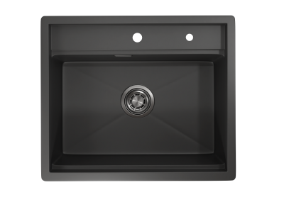 Кухонная мойка GRANULA KS-6051, ЧЕРНЫЙ МАТОВЫЙ