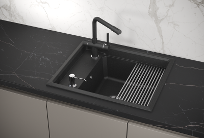 Кухонная мойка GRANULA KS-6004, ЧЁРНЫЙ