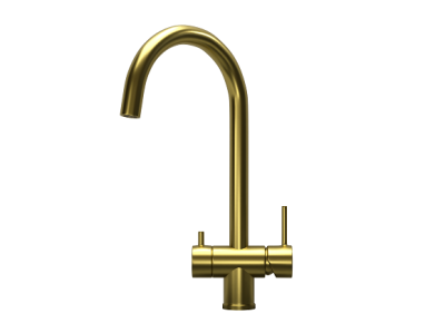 Кухонный смеситель GRANULA  KS-7104, ЗОЛОТО САТИН