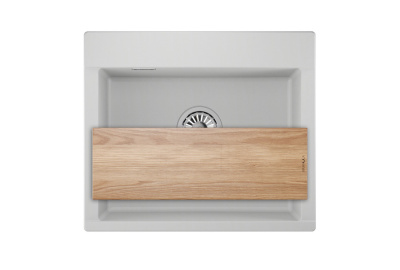 Кухонная мойка GRANULA ES-5804, АРКТИК (БЕЛЫЙ)