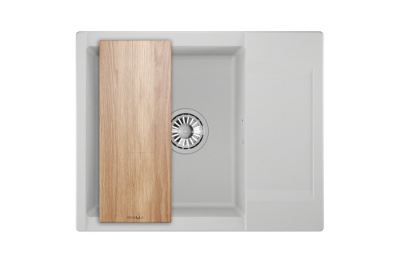 Кухонная мойка GRANULA ES-6202, АРКТИК (БЕЛЫЙ)