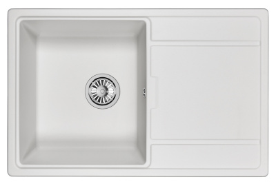 Кухонная мойка GRANULA GR-7804, АРКТИК (БЕЛЫЙ)