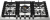 Варочная поверхность газовая Bertazzoni P755CMODX