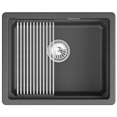 Кухонная мойка GRANULA KS-5501U, ЧЁРНЫЙ