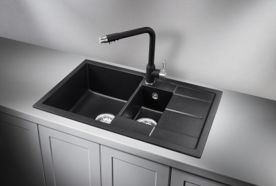 Кухонная мойка GRANULA GR-7802, ЧЁРНЫЙ