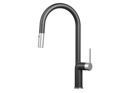 Кухонный смеситель GRANULA с выдвижным изливом и переключением на душ GR-9010, ТУРМАЛИН