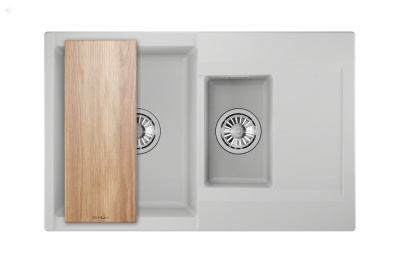 Кухонная мойка GRANULA ES-7808, АРКТИК (БЕЛЫЙ)