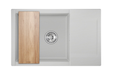 Кухонная мойка GRANULA ES-7807, АРКТИК (БЕЛЫЙ)