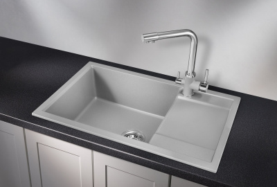 Кухонная мойка GRANULA GR-7805, АЛЮМИНИУМ