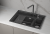 Кухонная мойка GRANULA KS-7302, ШВАРЦ (чёрный металлик) Кухонная мойка GRANULA KS-7302, ШВАРЦ (чёрный металлик)