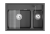Кухонная мойка GRANULA KS-7302, ЧЁРНЫЙ Кухонная мойка GRANULA KS-7302, ЧЁРНЫЙ