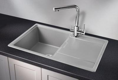 Кухонная мойка GRANULA GR-7804, АЛЮМИНИУМ