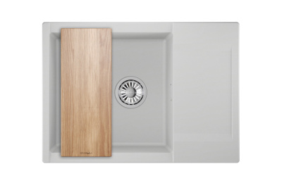 Кухонная мойка GRANULA ES-7003, АРКТИК (БЕЛЫЙ)