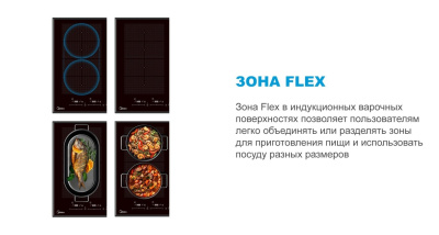 Встраиваемая индукционная варочная панель Midea MIH67880F