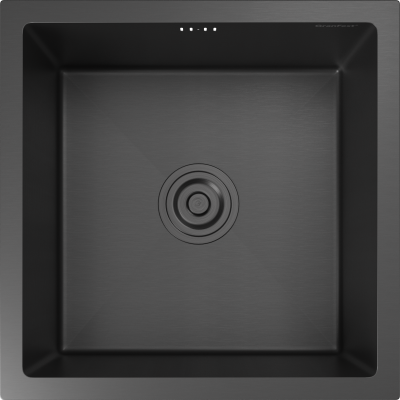 GRANFEST METAL Мойка нерж.сталь AISI 304  PVD графит 1 чаша 440*440*215 мм арт.GF-4444  PVD графит