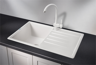 Кухонная мойка GRANULA ST-7602, БЕЛЫЙ