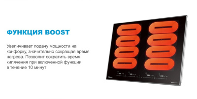Встраиваемая индукционная варочная панель Midea MIH67880F