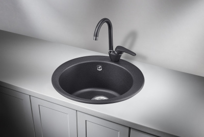 Кухонная мойка GRANULA GR-4801, ЧЁРНЫЙ